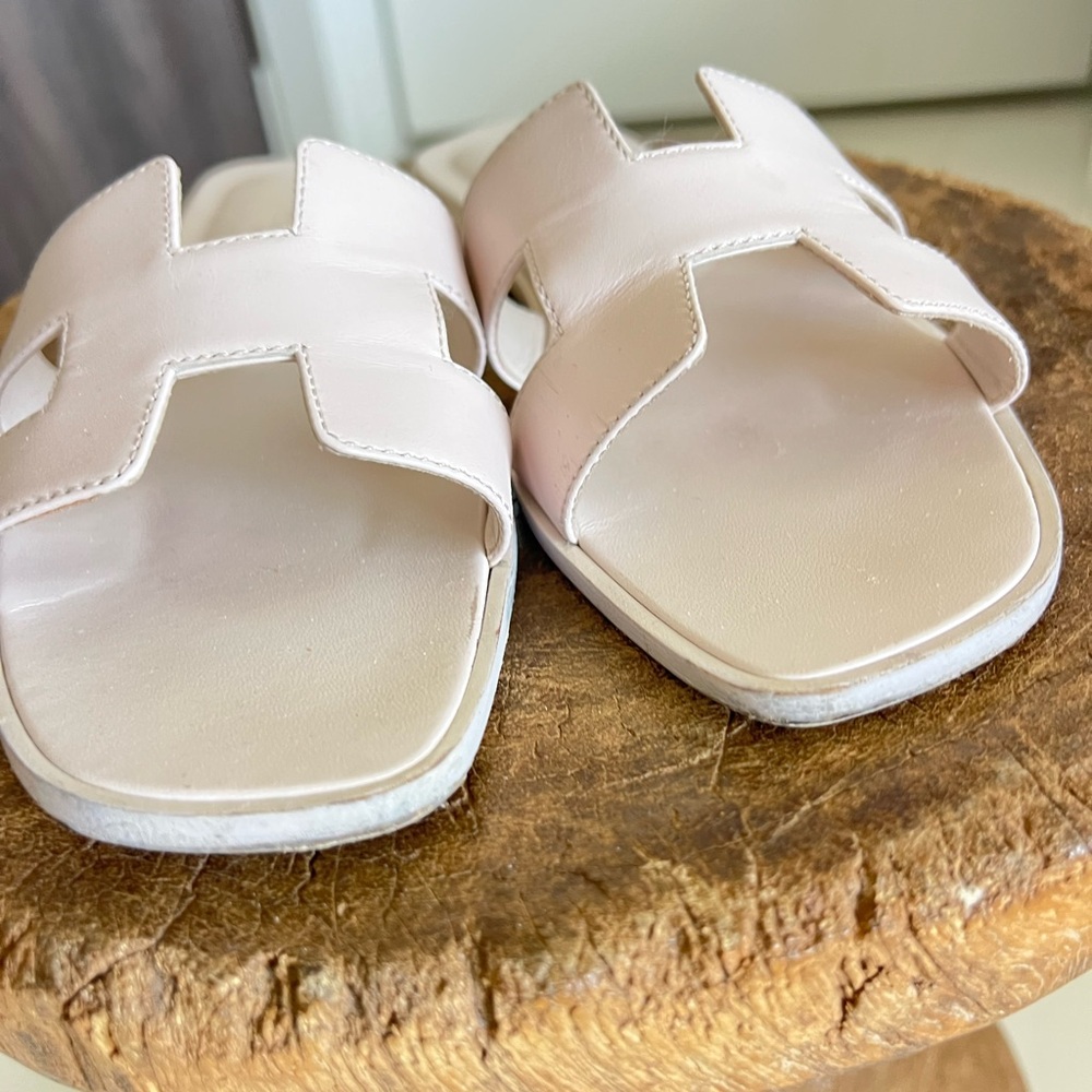 Auth Hermes Oran light pink sandals size 39 - Picture 2 of 8